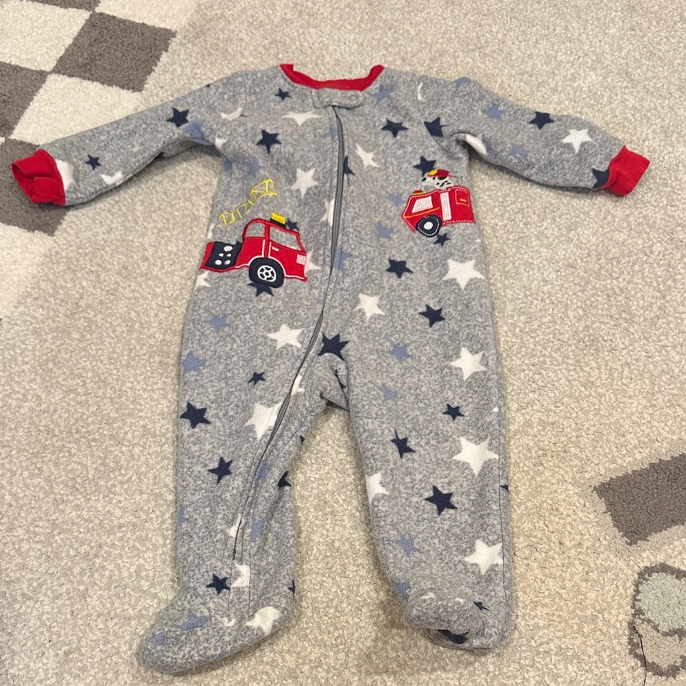 Baby boys fleece footie